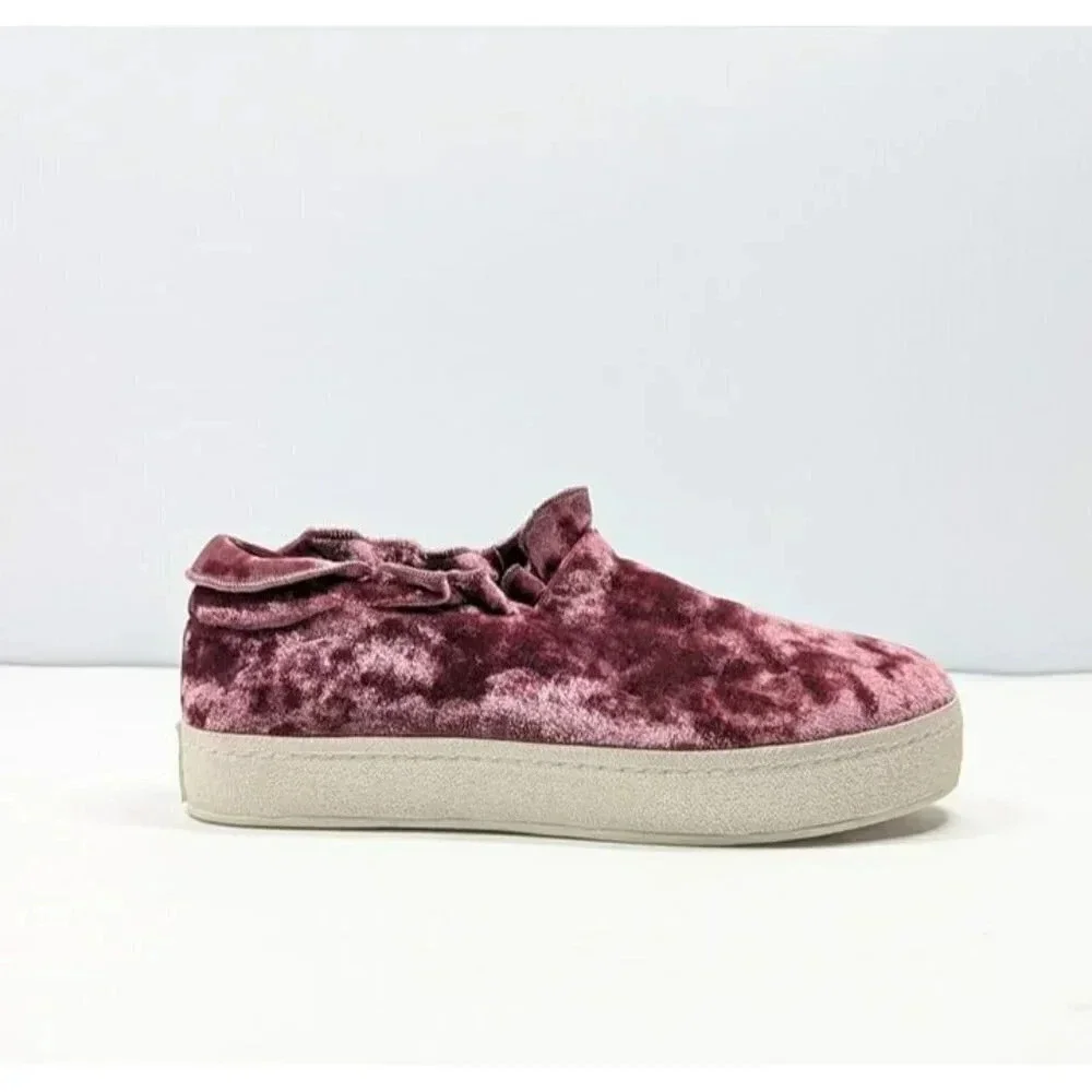 Opening Ceremony Women's Didi Velvet Ruffle Slip-On Sneaker Size 36 (MSRP $225)